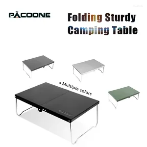 Походная мебель PACOONE Сверхлегкий мини складной столик для кемпинга на открытом воздухе с материалом из алюминиевого сплава для семейного пикника, ужина, барбекю