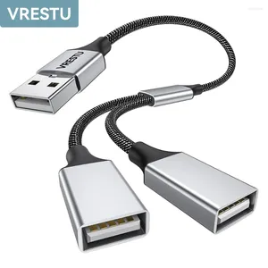 Hub 2.0 USB Splitter 4 Bağlantı Noktası Güç OTG Adaptör Kablosu PC Yüzey Dizüstü Bilgisayar Fare Klavye Yazıcısı için Çoklu Genişletici Çift