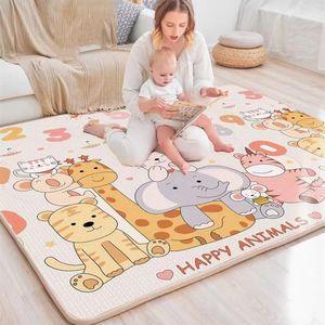 Baby Play Mat Waterproof EPE Soft Floor Playmat Foldable Crawling Carpet Kid Game Activity Rug Folding Blanket Educational Toys 240127