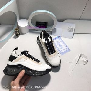 дизайнерская обувь кроссовки Chanel на воздушной подушке для папы 2024 ранняя весна спортивная амортизирующая дышащая обувь для пар с приподнятыми блоками XLQM