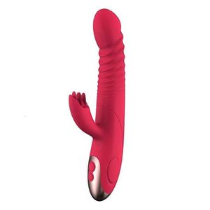 Вращающийся вибратор G Spot Rabbit, 10 скоростей, 3 двигателя, двойной вибрационный секс, игрушки для взрослых, продукты для стимуляции клитора для женщин, леди Gifs 9IWT