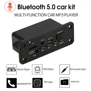 Bluetooth 5.0 MP3 Çalar Decoder Tahtası 2 X 3W Hoparlör Arabası FM Radyo Modülü 5V TF Handsfree için USB AUX Audio