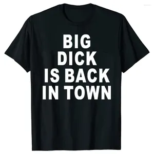 Erkek Tişörtleri Yenilik Big Dick, Town Graphic Cotton Street Giyim Kısa Kollu Doğum Günü Yetişkin Seks Şakası T-Shirt Erkek Giyim