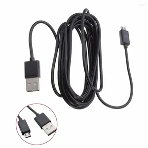 Metre Mikro USB Kablosu PlayStation 4 Oyun Denetleyicisi için Siyah/Beyaz Şarj Kablosu Değiştirme