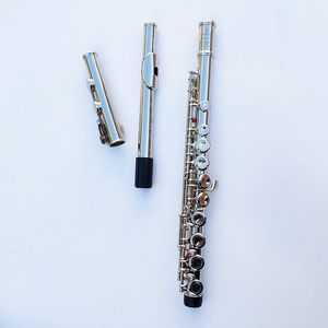 Üst Japonya YF-471 Flüt 16 Delik E AĞIR YF-271 Gümüş Kaplama Flüt C Anahtar Beyaz Bakır Flauta Enine Müzik Enstrümantos