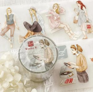 Подарочная упаковка Cafeanalog X Windry Soulmate Girl Washi PET лента для изготовления карточек-планировщика «сделай сам», декоративная наклейка