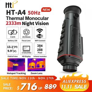 HTi HT-A4 A11 Инфракрасная тепловизионная камера для охоты, монокулярный телескоп ночного видения, Wi-Fi, тепловизор для наружного наблюдения, 240126