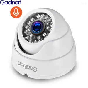 Gadinan 4MP (3MP 1080P) Ses Kayıt IP Kamera Tam HD Yüz Karşılaştırma Ağı Poe Night Vision Dome Kapalı Ev P2P