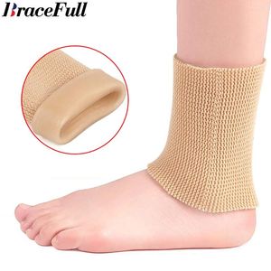 Ayak bileği desteği 1pcs kollu brace silikon jel nem topuk spa çoraplar hemşirelik hemşirelik anti-kuru anti-foot pedi paten silindir sürüş