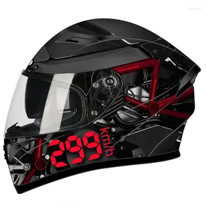 Motosiklet Kaskları Kask Modüler Moto İç Güneş Vizörü Güvenlik Yarışı Tam Yüz Casco