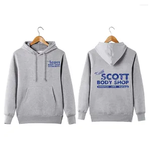 Erkek Hoodies Hoodie Erkek Kadın Keith Scobody Shop Sweatshirt Cappuccio One Tree Hill Meccanico di Auto Sconegozio Corpo