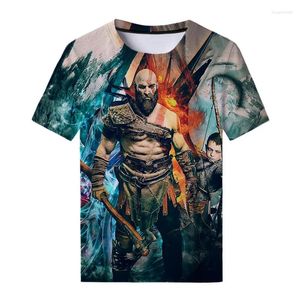 Erkekler Tişörtleri God of War T-Shirts Oyunu 3D Baskı Sokak Giyim Erkekler Kadın Gündelik Moda Büyük Boy Gömlek Serin Kids Tees Üstleri Giyim