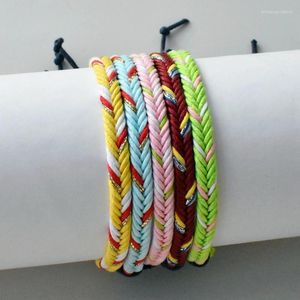 Cazibe bilezik 5 adet/set el yapımı ip bilezik erkekler için ayarlanabilir erkek gündelik tırmanma minimalist takı hediye hombre pulseras