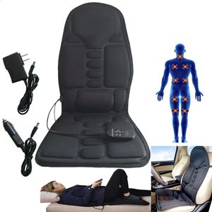 Массажное кресло, массажер для шеи, спины, электрическое автокресло, вибратор для спины, шеи, массажная подушка, грелка для ног, талии, массажера для тела 240119