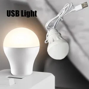 Gece Işıkları Led Lamba Ampul Mini USB Işık Taşınabilir Kamp Kapalı Aydınlatma Arayüzü Şarj Edilebilir Açık Hava Acil Durumu
