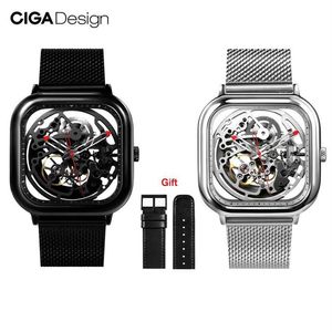 Оригинальные часы Xiaomi Youpin CIGA Design, автоматические полые механические часы, мужские квадратные механические часы CYX-C7 3002455277x