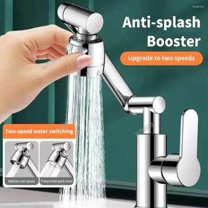 Banyo Lavabo muslukları 1080 ° döner mutfak musluğu ve soğuk su sıçrama geçirmez mikser havalandırıcı Washbasin musluk