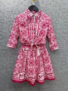 Giyim Setleri 2024 Sonbahar Moda Çocuk KIZ KİŞİLERİ 2 PCS Uzun Kollu Kazak Tişört