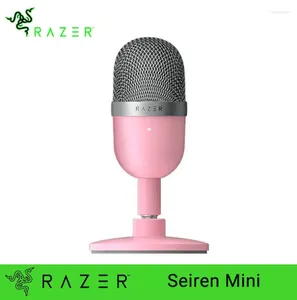 Микрофоны Razer Seiren Mini USB Конденсаторный микрофон Ультракомпактный потоковый микрофон с суперкардиоидным звукоснимателем Розовый