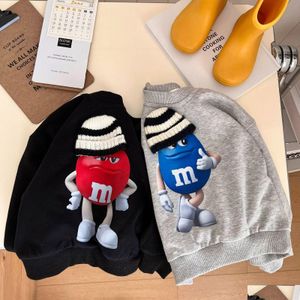 Hoodies Sweatshirts Childrens Sweater Autumn Boys And Girls Cartoon Low Collar Baby Three-Nsional Hat Top Internet Fashionable Dro Dhh1N