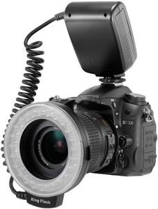 48 adet makro LED halka flaş ışığı karartma Fotoğraf lambası Nikon Canon Pentax Olympus Panasonic DSLR Kamera