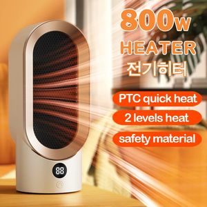 Portable Heater Electric Fan Mini Radiator Desktop Warmer Machine For Winter PTC Ceramic Heating Home Bedroom Office 240130