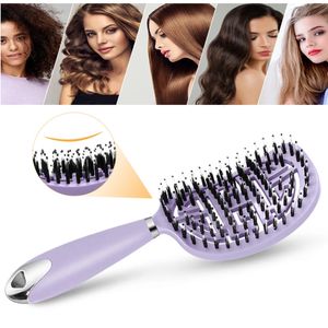 Mini Darangling Saç Fırçası Havalandırmalı Kadınlar Saç Fırçası Büyüsü Afro Saç Tarağı Kavisli Tasarım Demelant Hair Frush Stil Araçları 240117
