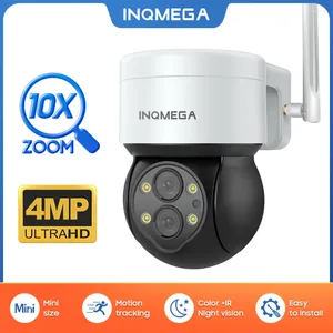 / 4MP wifi ip kamera açık hava video gözetim harici koruma kaydedici ptz çift lens 4mm-12mm 10x zoom renk gece
