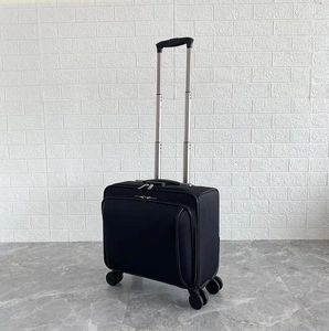Valizler Erkekler Seyahat Haddeleme Bagaj Çanta Tekerlekleri Tekerlekli Bavul 18 İnç Oxford Kabin Biniş Spinner