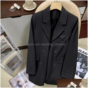 Suits Blazer Designer Womens Blazers Coats Fashion Premium Suit Coat Plus Size Ladies Tops Jacket Send Belt Business Casual Work R Dhqej