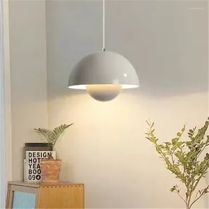 Kolye lambalar Flowerpot Lamba Modern Renk Işık Led Yemek Odası Süspansiyon Metal Dekor Kapalı Kahve Dükkanı Ev Sevimli Gece