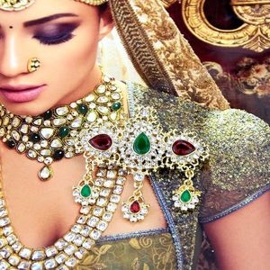 Spille Sunspicems Chic Marocco Spilla di cristallo per le donne Etnici Sposa Gioielli da sposa Colore oro Strass Arabo Caftano Hijab Pins