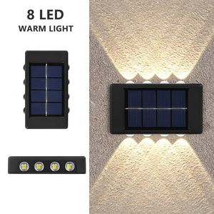 New Solar Wall Lights Outdoor Waterproof Led Solar Lamp Up And Down Luminous Lighting For Garden Balcony Yard Street Decor Lamps