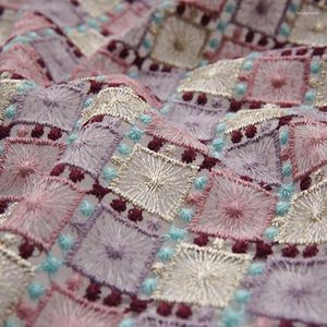 Sanat ve El Sanatları Yüksek Kaliteli Gazlı Kumaş Saf Pamuk Altın İplik İplik Boyalı Nakış Tissu Elbise Cobe Cheongsam Tuxedo DIY Tissus