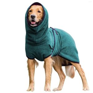 Одежда для собак, зимняя флисовая одежда, однотонная мягкая уютная бархатная теплая супервпитывающая сушилка, халат, полотенце