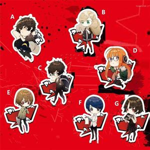 Anahtarlıklar Akrilik Keychain Keyring Strap Anime Persona 5 Joker Akira Kurusu Futaba Sakura