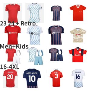 2023 2024 Nottingham Soccer Jersey GIBBS WHITE AWONIYI GRABBAN Johnson Surridge Forest AMEOBI MIGHTEN KROVINOVIC WILLIAMS LINGARD 94 95 Men kids Football Shirt 4XL