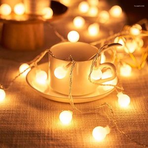 Gece Işıkları 10m Top Led String Işık Dış Mekan Zinciri Çelenk Lamba Ampul Peri Partisi Ev Düğün Bahçesi Noel Dekorasyon