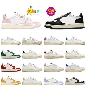 Top Fashion Autrys medaglia Autries scarpe casual firmate uomo donna OG Nero Bianco Panda Panda Azione Pelle bicolore Pelle scamosciata Bassa USA Piattaforma piatta Sneakers Scarpe da ginnastica