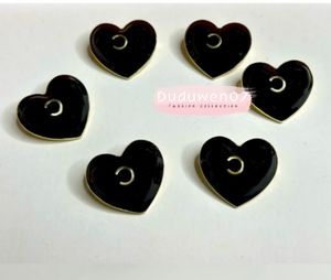 NEW Tool Parts Fashion Heart buckle Classical 2C letter diy charm heart-shaped button