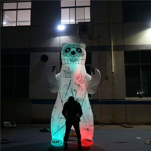 wholesale Outdoor Christmas Giant InflatableS Bear Costume For City Event Stage Event Inflatable Suit Decoration