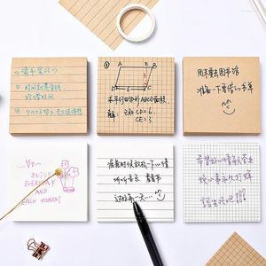 Yapışkan kırtasiye not defteri gönderildi Office Bookmark Notes Haki / Beyaz Kawaii Tasarım Çıkarmaları Defter Memo Pad