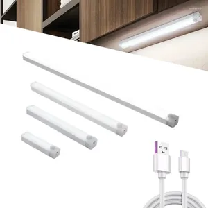 Gece Işıkları Hareket Sensörü Işık Kablosuz LED Şarj Edilebilir Yatak Odası Dolap Dolabı Lambası Merdiven Dolap Odası Koridoru