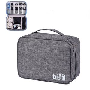 Portable Travel Cable Bag High capacity Digital USB Gadget Organizer Charger Wires Cosmetic Storage Pouch Case Accessories 240119