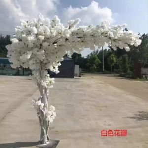 Artificial Cherry Blossom Fake Flower Garland White Pink Red Purple Available 1 M/Pcs for Wedding DIY Decoration FY3850 0205