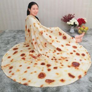 Battaniye jbtp mısır tortilla battaniye pide lavash yumuşak atma yatak polar kanepe ekose peluş yatak örtüleri manta burrito koce