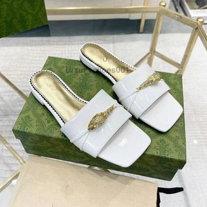 Designer fashion women's sandals slippers leather thick heeled shoes luxury atmosphere high quality size 35-43 1.25 27