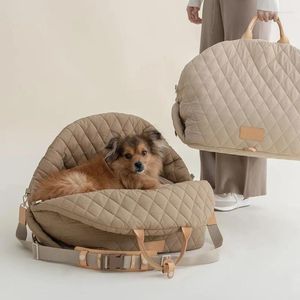 Köpek Taşıyıcı Çanta Pet Torbası Lüks Araç Koltuk Seyahat Yatağı Küçük Köpekler için Kedi Taşınabilir Yıkanabilir Köpek Tote Booster