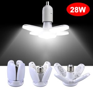 28W Katlanabilir LED ampul E27 Fan Bıçağı LED LAMP AC 220V 110V BOMBLALLA LAMPADA SPOSTIGHT EV TAVIN PANEL ODASI GARAJ IŞIM