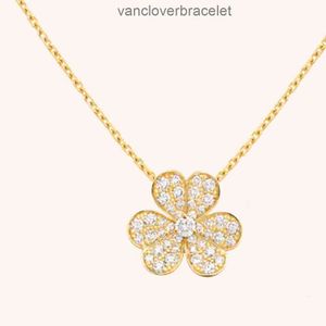 Designer Van Clover Necklace Cleef Four Leaf Clover Necklace Designer clover necklace 18K rose gold pendant necklace VAN luxury brand necklace jewelry high quality
